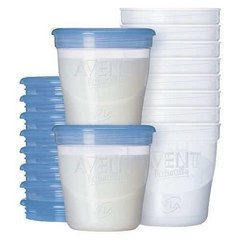 Avent Kit Vasos Y Tapas de Almacenamiento